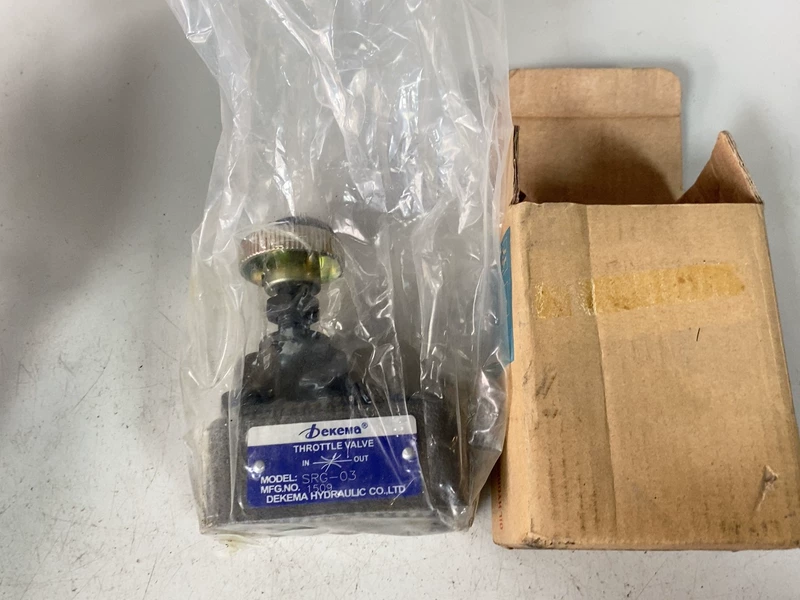 Speed Control Valve Dekema SRG-03 Hydraulic Flow Regulator - Image 2