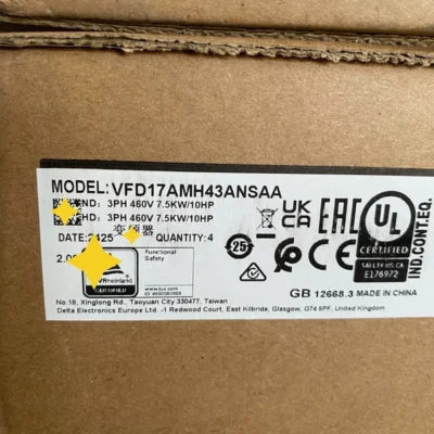 Delta VFD17AMH43ANSAA Variable Frequency Drive 15kW
