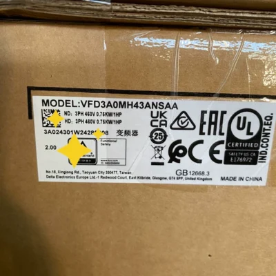 Delta VFD3A0MH43ANSAA VFD for Conveyor & Crane Control