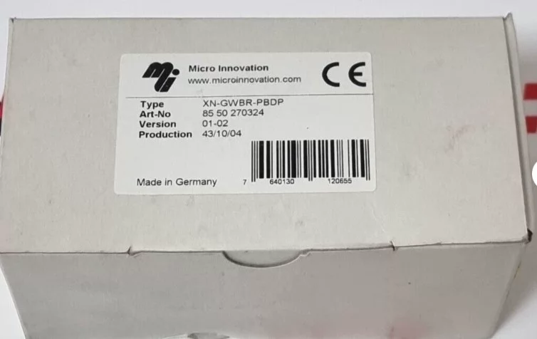 Micro Innovation XN-GWBR-PBDP Profibus Gateway for Industrial Networks