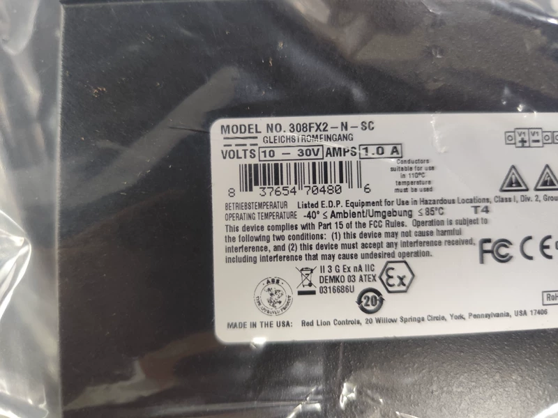 Industrial Ethernet Switch N-TRON 308FX2-N-SC Fiber SC