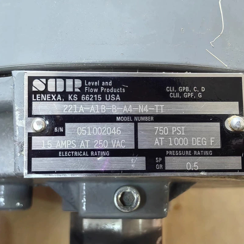 Industrial Tank Level Control SOR 221A-A1B-B-A4-N4-TT Switch - Image 3
