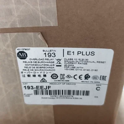 Allen-Bradley 193-EEJF for Pump & Fan Motor Protection