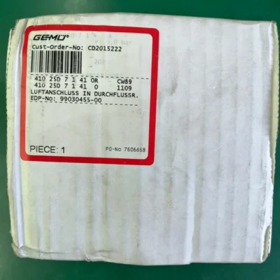 Hygienic Fluid Control GEMU 410 25D 7 1 41 OR for Pharma