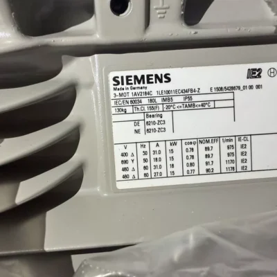SIEMENS/Siemens 1LE1001-1EC43-4FB4-Z Three-Phase Induction Motor 7.5kW