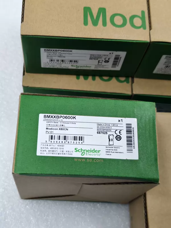 IO Module Backplane Schneider BMXXBP0600K 6-Slot M340 Series - Image 2