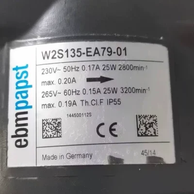 Axial Motor Fan ebmpapst W2S135-EA79-01 Reliable Cooling