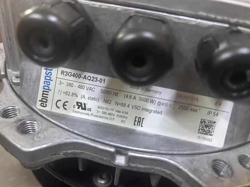 ebmpapst R3G400-AQ23-01 Centrifugal Fan Industrial Grade - Image 2