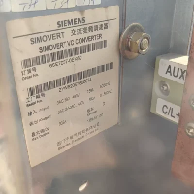 Siemens 6SE7037-0EK60 Variable Frequency Drive